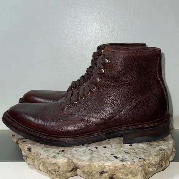 Allen Edmonds Higgins Mill Weatherproof Mens Boot Burgundy Chromexcel Leather 9 - Picture 8 of 16